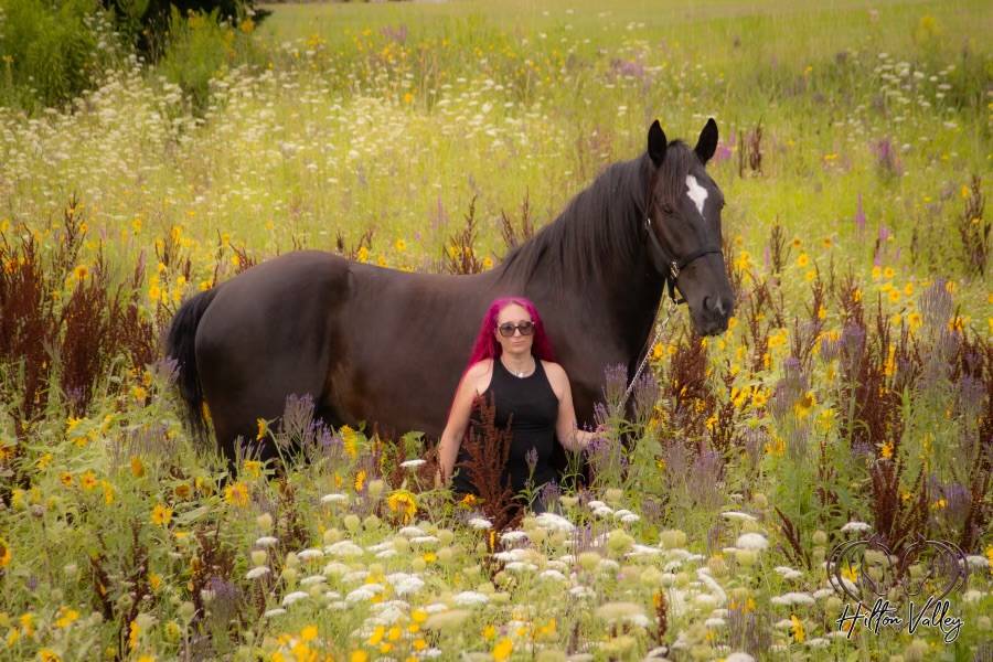 Mistress Mafia and her magnificent horse